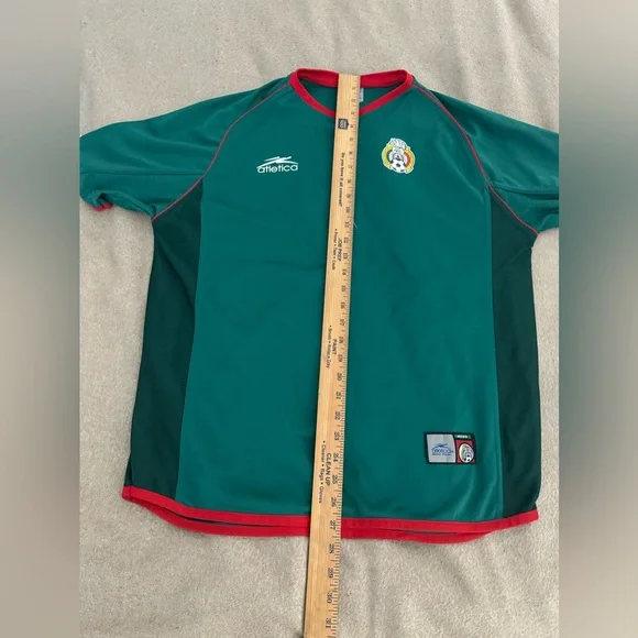 Atletica Mexico 2002 Home Football Shirt Soccer Jersey Size Medium Y2k Blokecore